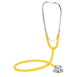 Unbranded Yellow Dual Head Stethoscope Lot of 3